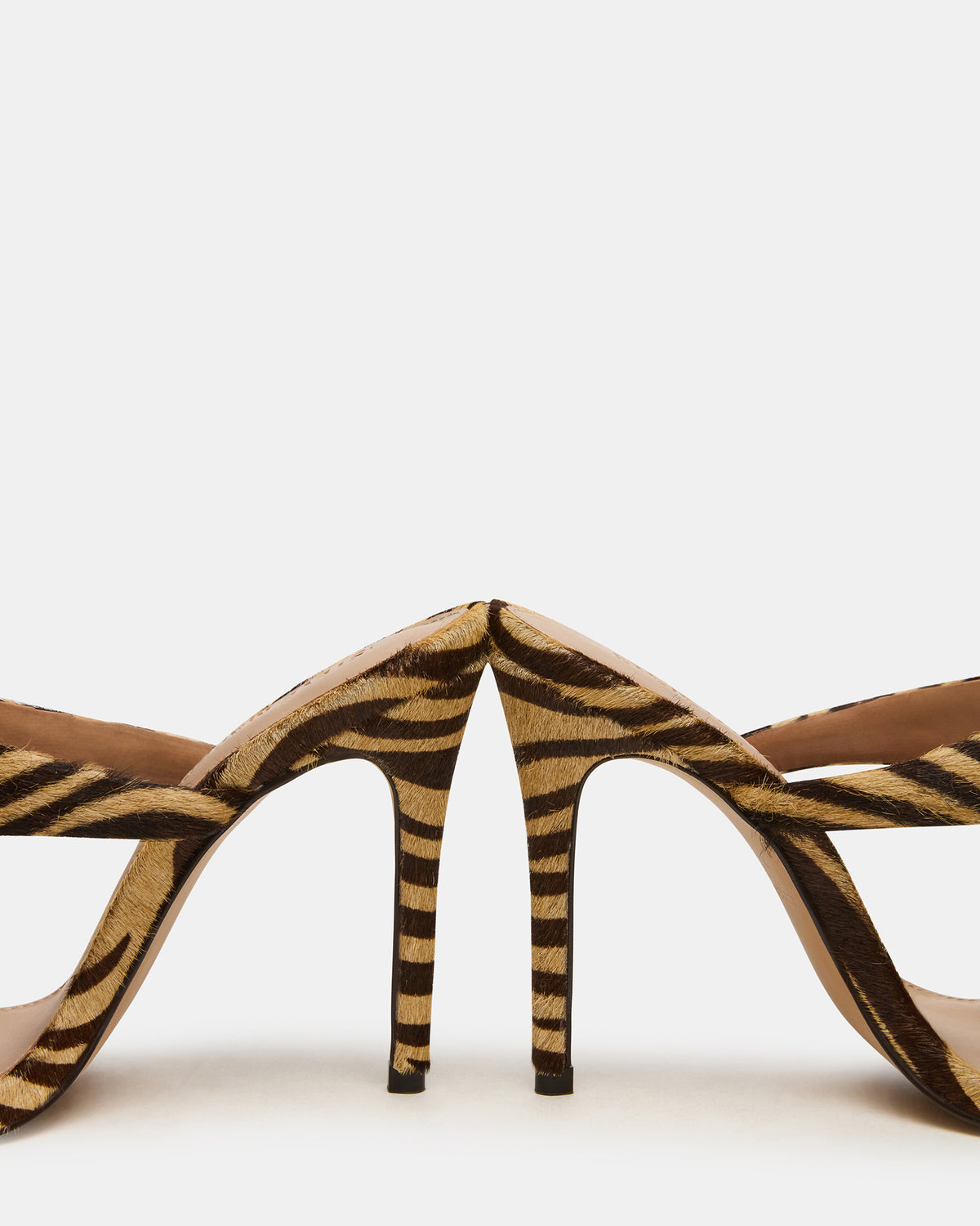SATURN Tiger Stiletto Mule Women's Heel | Steve Madden Featured