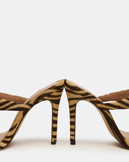 SATURN Tiger Stiletto Mule Women's Heel | Steve Madden Featured
