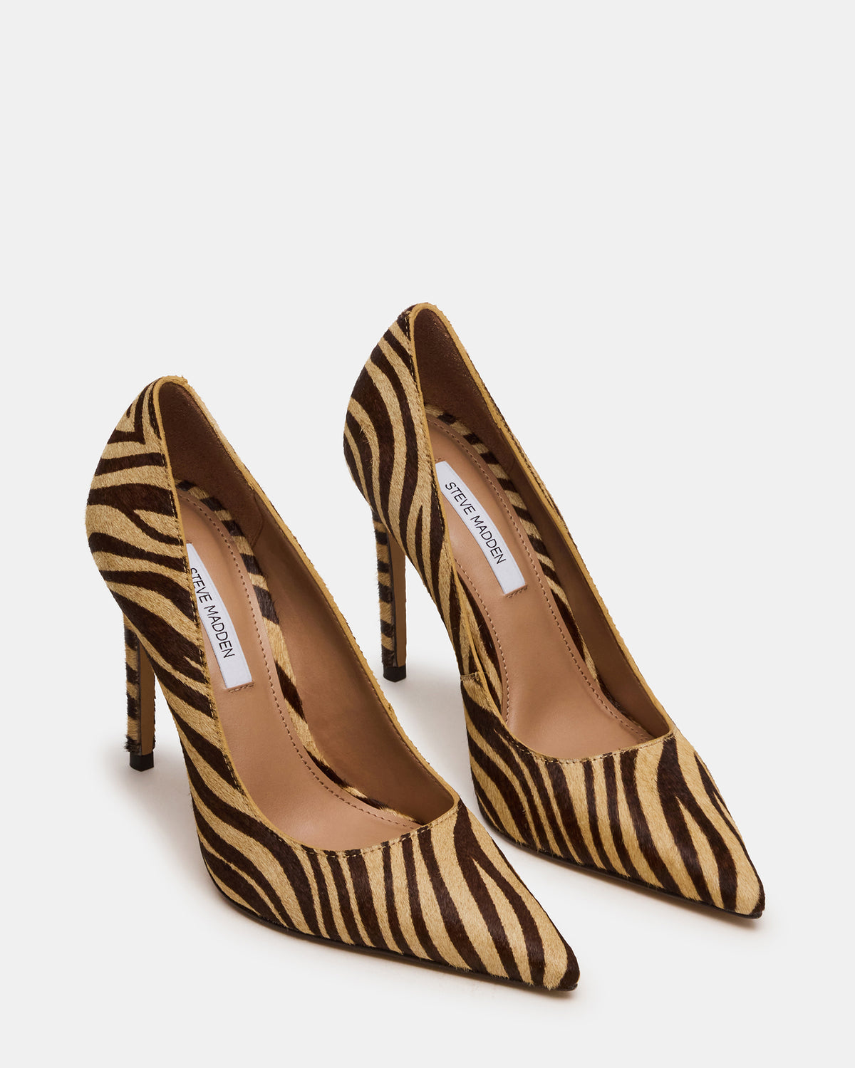 NOIR Tiger Pointed-Toe Stiletto Pump Women's Heels | Steve Madden Customer Favorite