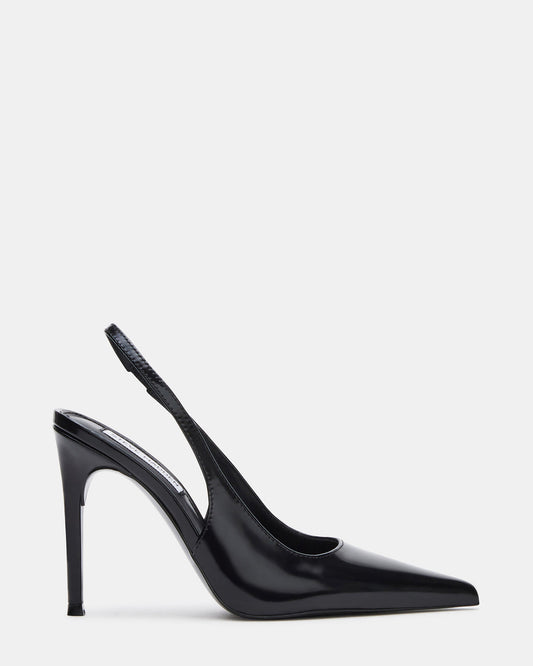 REYES Black Box Slingback Stiletto Pointed-Toe Pump Women's Heel | Steve Madden New