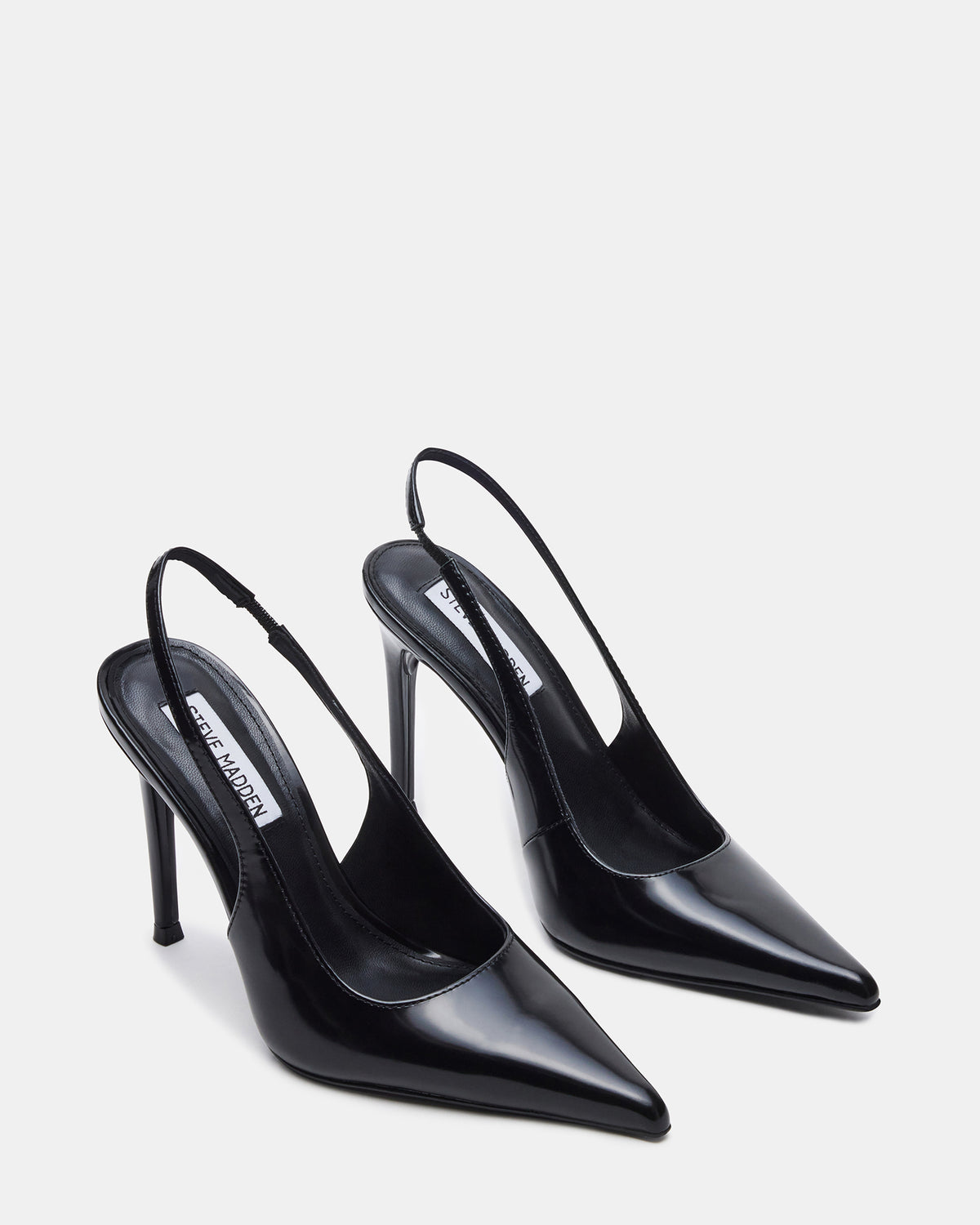 REYES Black Box Slingback Stiletto Pointed-Toe Pump Women's Heel | Steve Madden New