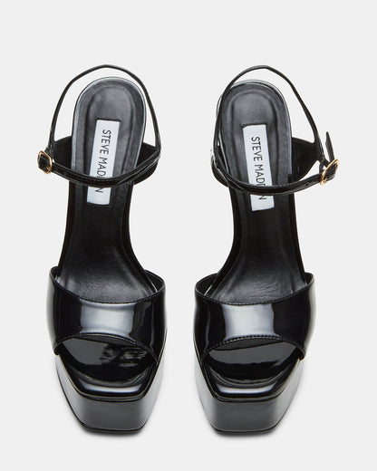 COLOGNE Black Patent Platform Stiletto Women's Heel | Steve Madden Hot Sale