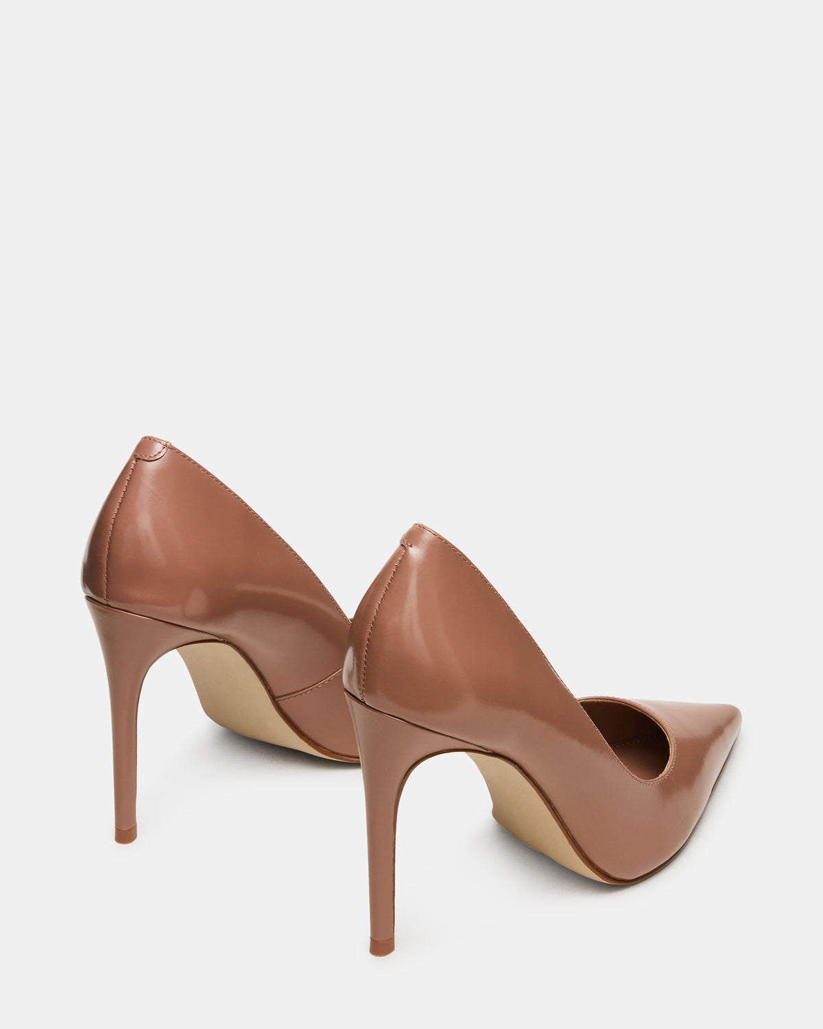 NOIR Mocha Pointed-Toe Stiletto Pump Women's Heels | Steve Madden Smart Buy