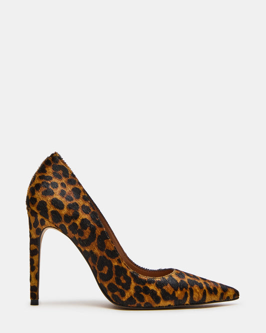 NOIR Leopard Pointed-Toe Stiletto Pump Women's Heels | Steve Madden Quality