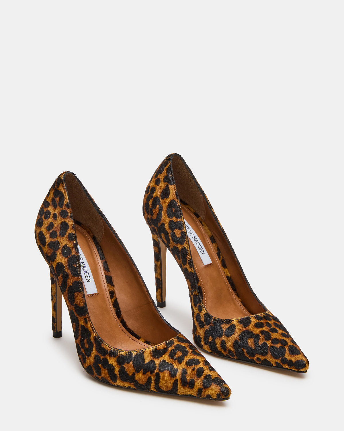 NOIR Leopard Pointed-Toe Stiletto Pump Women's Heels | Steve Madden Quality