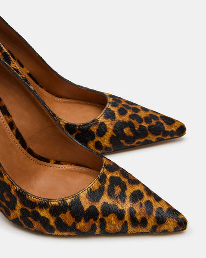 NOIR Leopard Pointed-Toe Stiletto Pump Women's Heels | Steve Madden Quality
