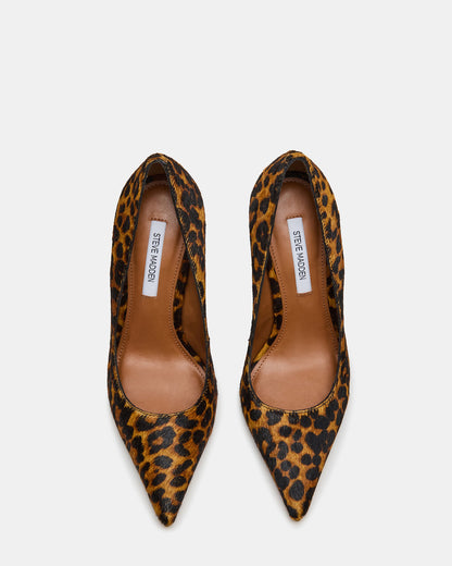 NOIR Leopard Pointed-Toe Stiletto Pump Women's Heels | Steve Madden Quality