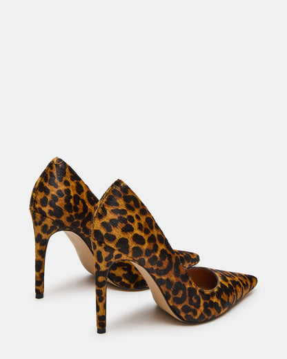 NOIR Leopard Pointed-Toe Stiletto Pump Women's Heels | Steve Madden Quality