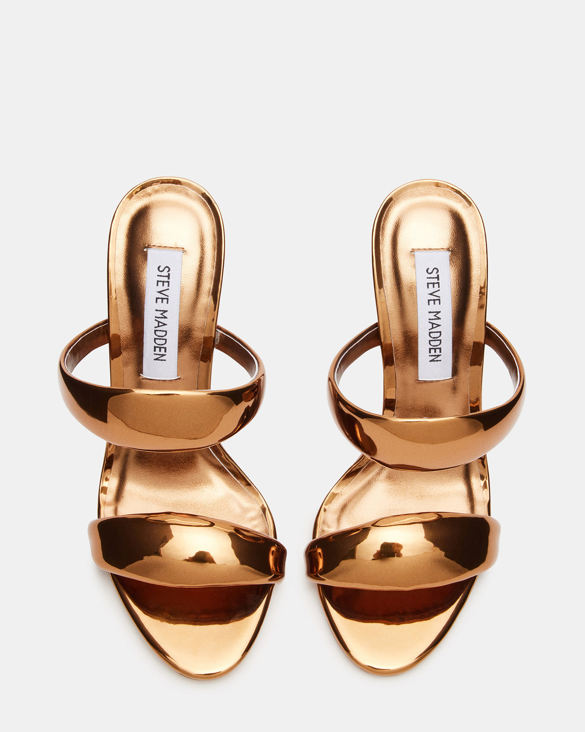 SATURN Bronze Stiletto Mule Women's Heel | Steve Madden Value