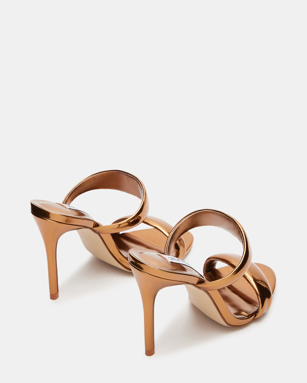 SATURN Bronze Stiletto Mule Women's Heel | Steve Madden Value