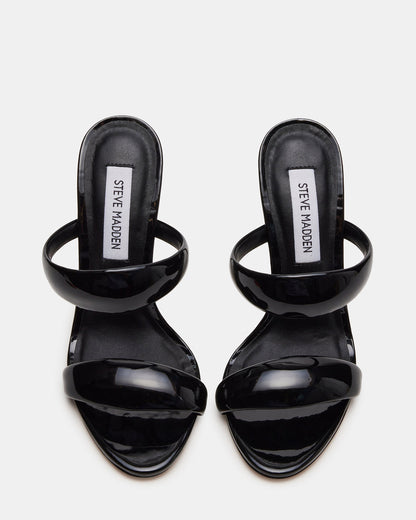 SATURN Black Stiletto Mule Women's Heel | Steve Madden Recommended