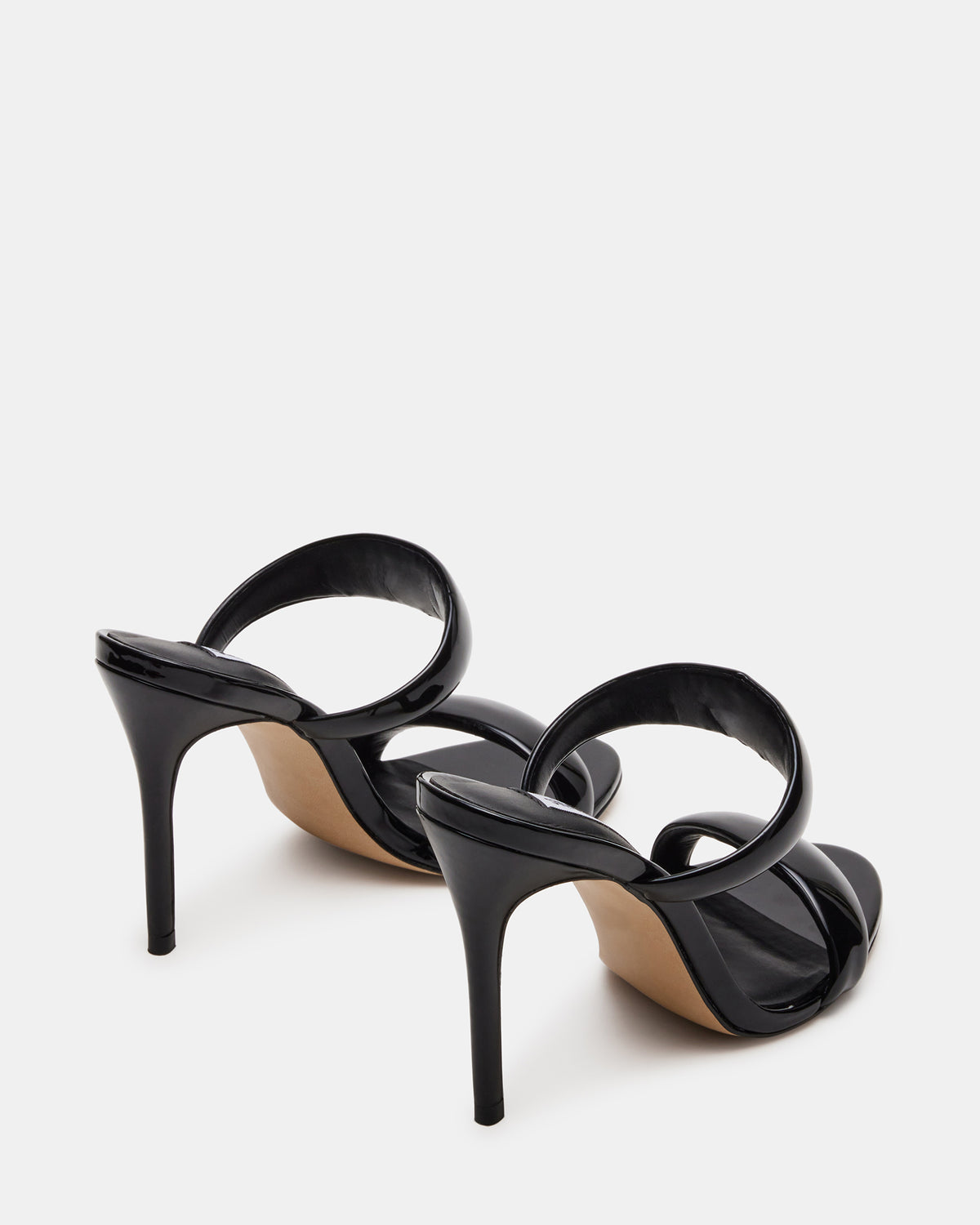 SATURN Black Stiletto Mule Women's Heel | Steve Madden Recommended