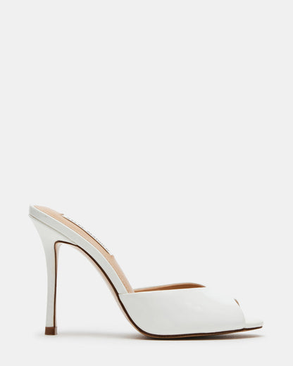 PRIYA White Patent Women's Mule | Steve Madden Discount