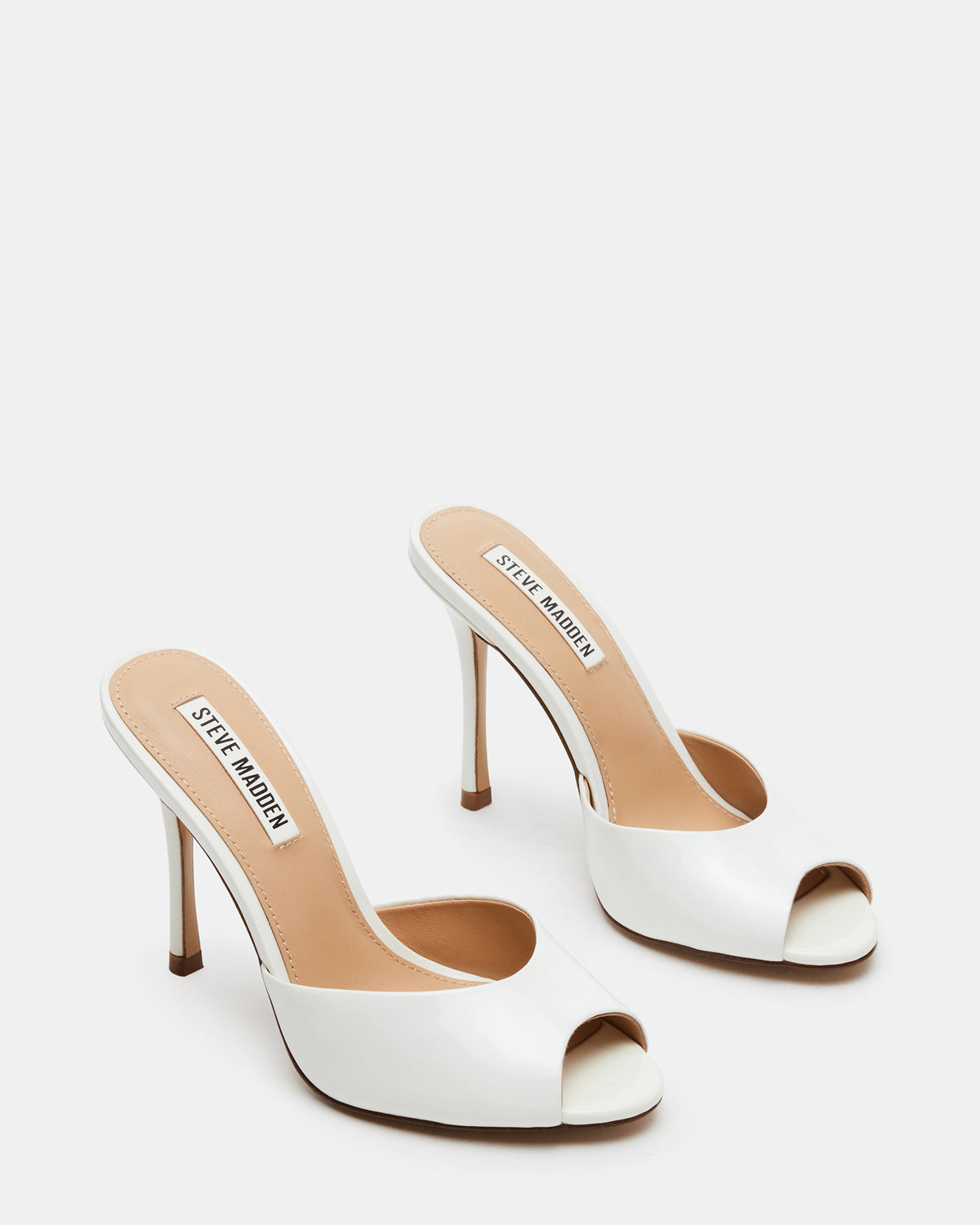 PRIYA White Patent Women's Mule | Steve Madden Discount
