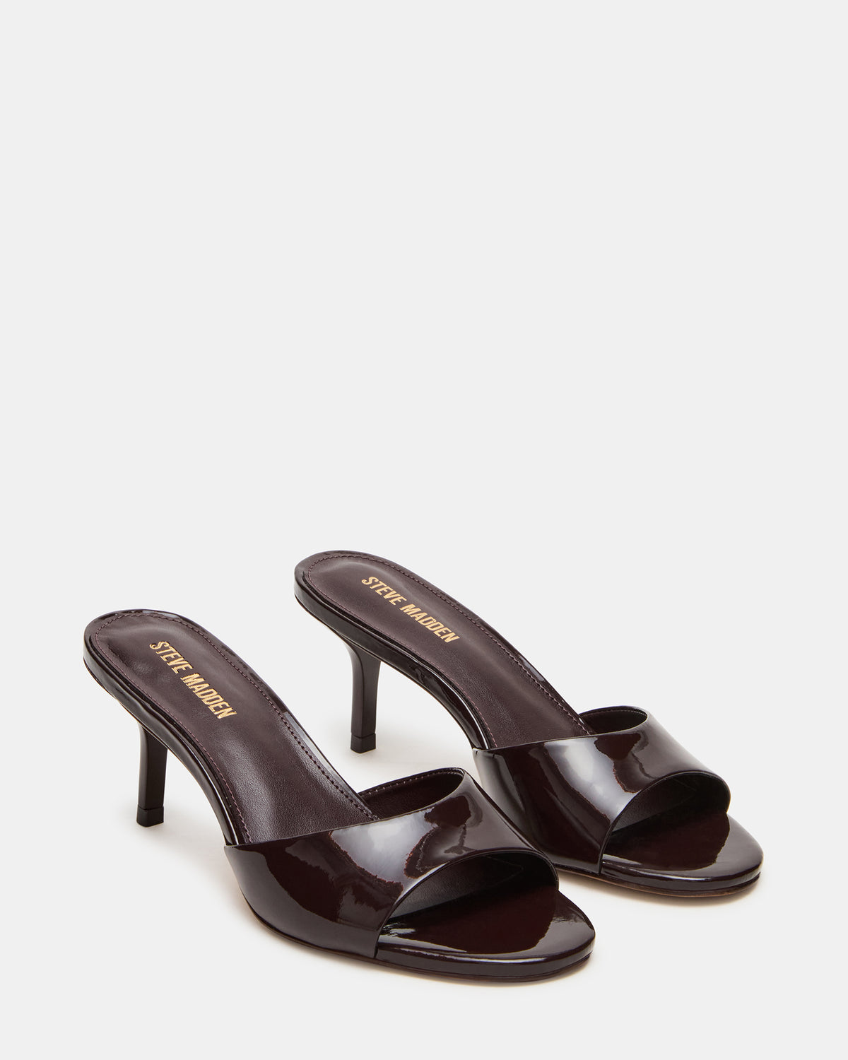 KENDRIX Brown Leather Women's Mule Heel | Steve Madden Recommended