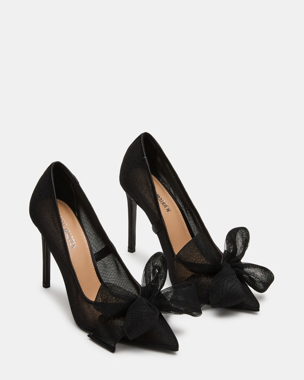 TAFFY Black Bow Pointed-Toe Stiletto Pump Women's Heel | Steve Madden Customer Favorite