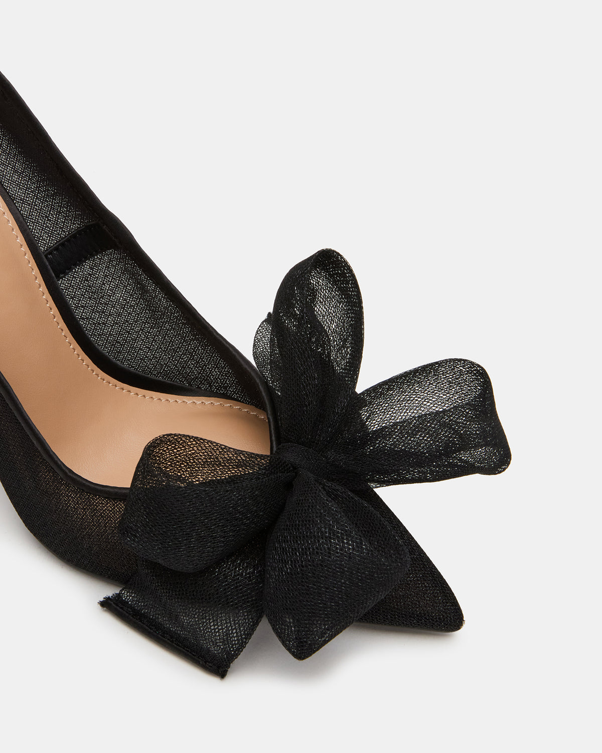 TAFFY Black Bow Pointed-Toe Stiletto Pump Women's Heel | Steve Madden Customer Favorite