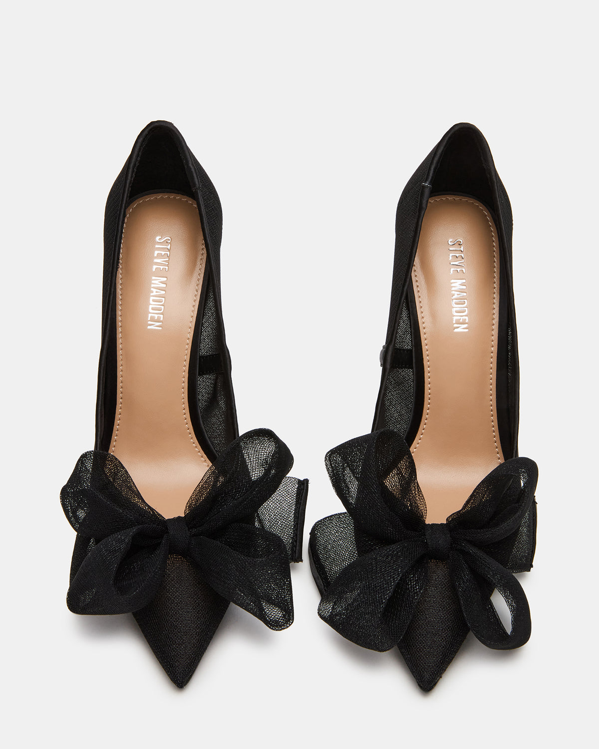 TAFFY Black Bow Pointed-Toe Stiletto Pump Women's Heel | Steve Madden Customer Favorite