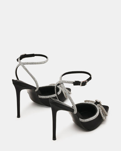 VIABLE Black Women's Rhinestone-Embellished Stilettos | Steve Madden Essential