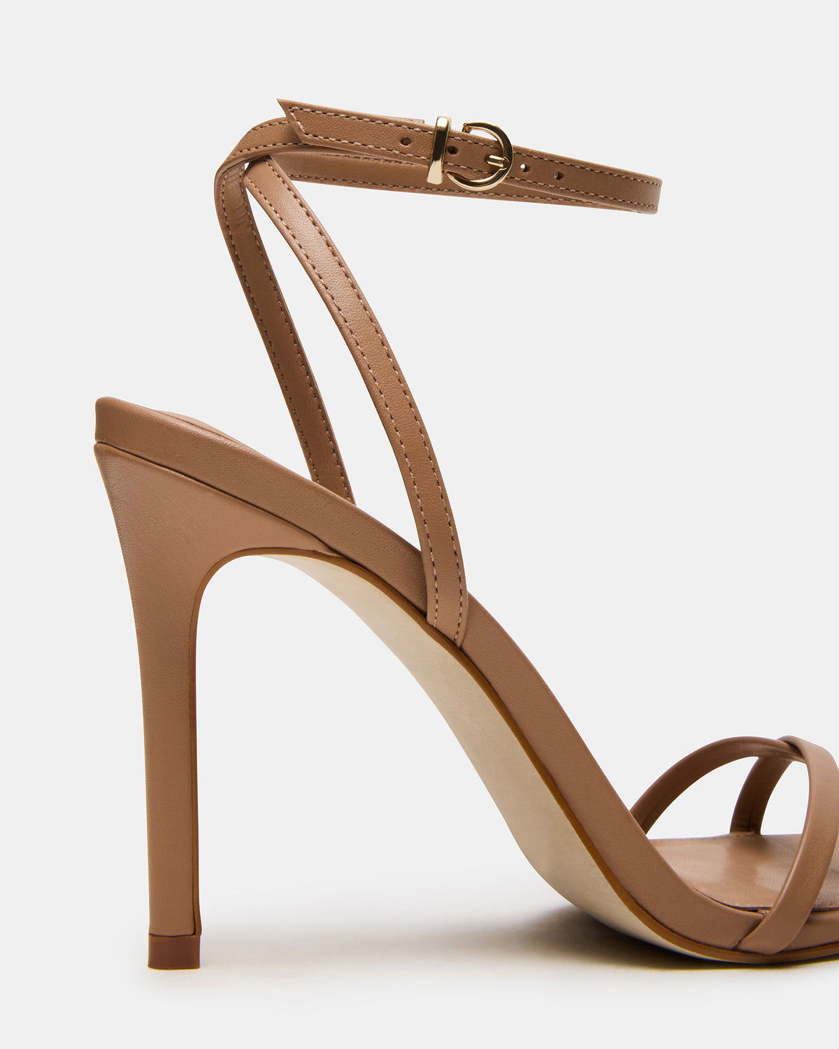 JYPSEY Tan Leather Strappy Stiletto Women's Heel | Steve Madden Essential