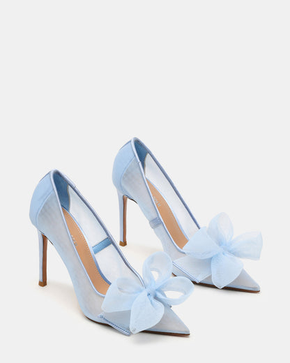 TAFFY Blue Bow Pointed-Toe Stiletto Pump Women's Heel | Steve Madden Deals