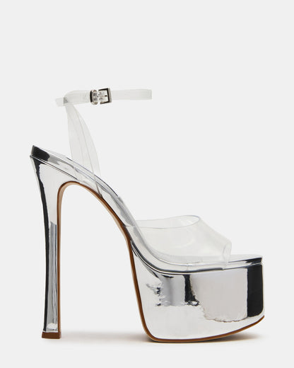 OLYSSIA Clear Platform Stiletto Ankle Strap Women's Heel | Steve Madden Everyday