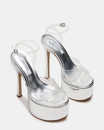 OLYSSIA Clear Platform Stiletto Ankle Strap Women's Heel | Steve Madden Everyday