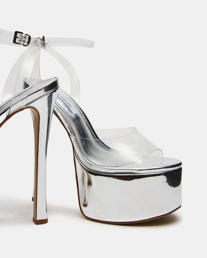 OLYSSIA Clear Platform Stiletto Ankle Strap Women's Heel | Steve Madden Everyday