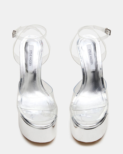 OLYSSIA Clear Platform Stiletto Ankle Strap Women's Heel | Steve Madden Everyday