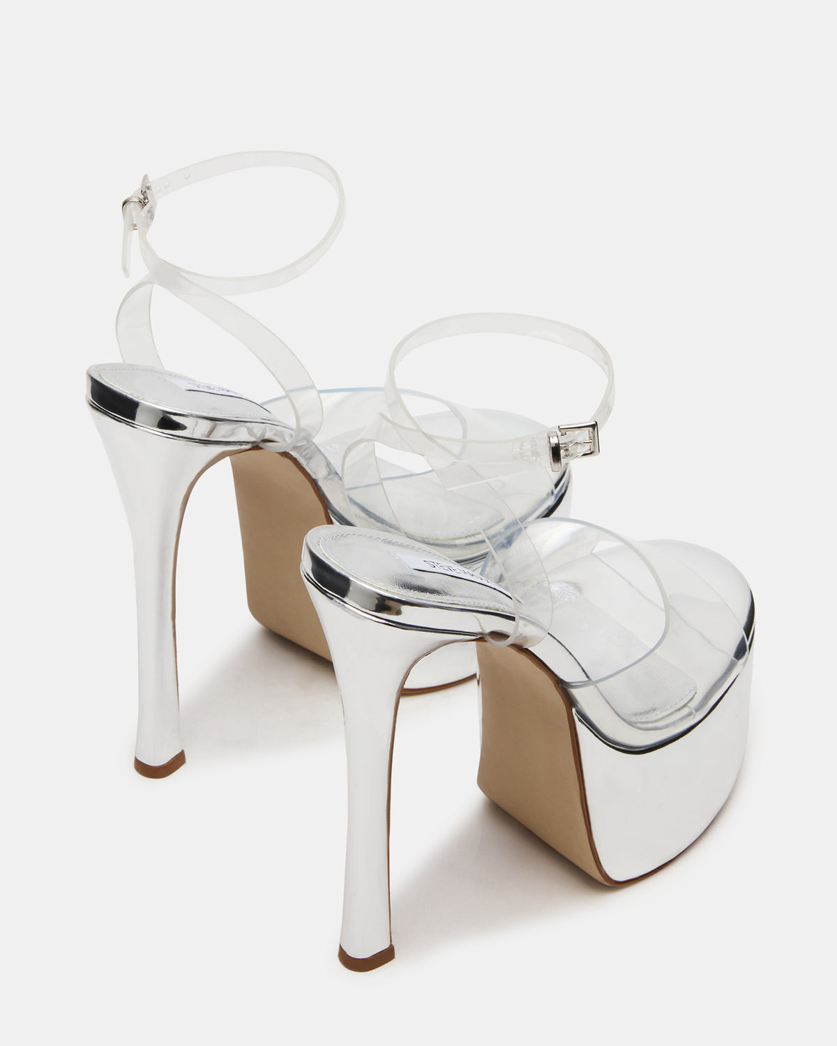 OLYSSIA Clear Platform Stiletto Ankle Strap Women's Heel | Steve Madden Everyday
