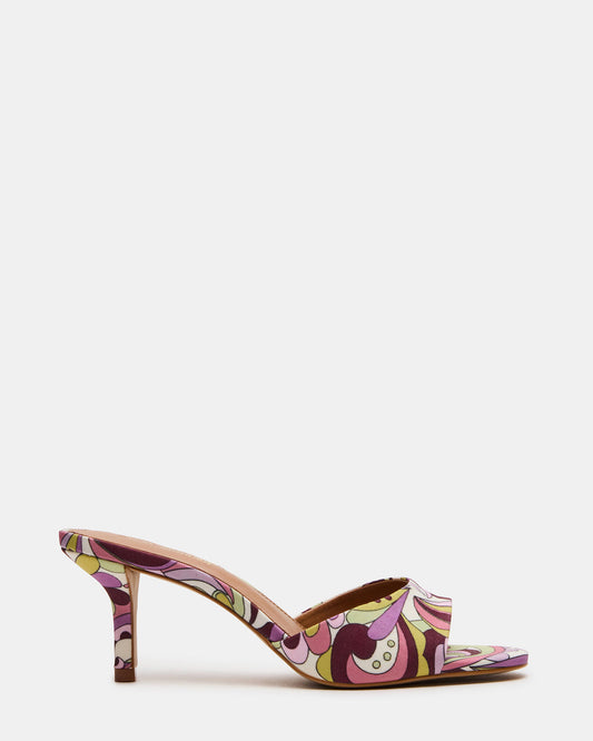 KENDRIX Pink Print Women's Mule Heel | Steve Madden Trending