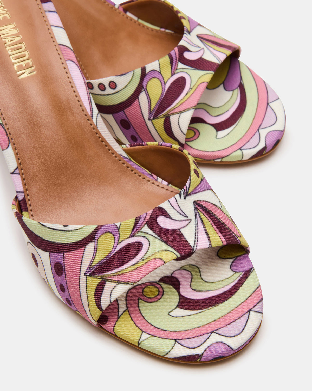 KENDRIX Pink Print Women's Mule Heel | Steve Madden Trending