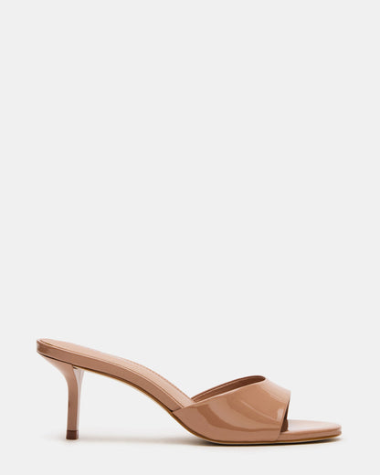 KENDRIX Blush Leather Women's Mule Heel | Steve Madden Recommended