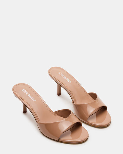 KENDRIX Blush Leather Women's Mule Heel | Steve Madden Recommended
