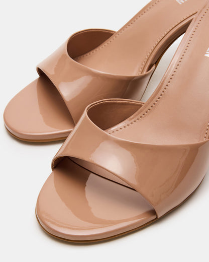 KENDRIX Blush Leather Women's Mule Heel | Steve Madden Recommended