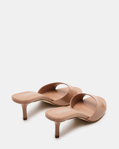 KENDRIX Blush Leather Women's Mule Heel | Steve Madden Recommended