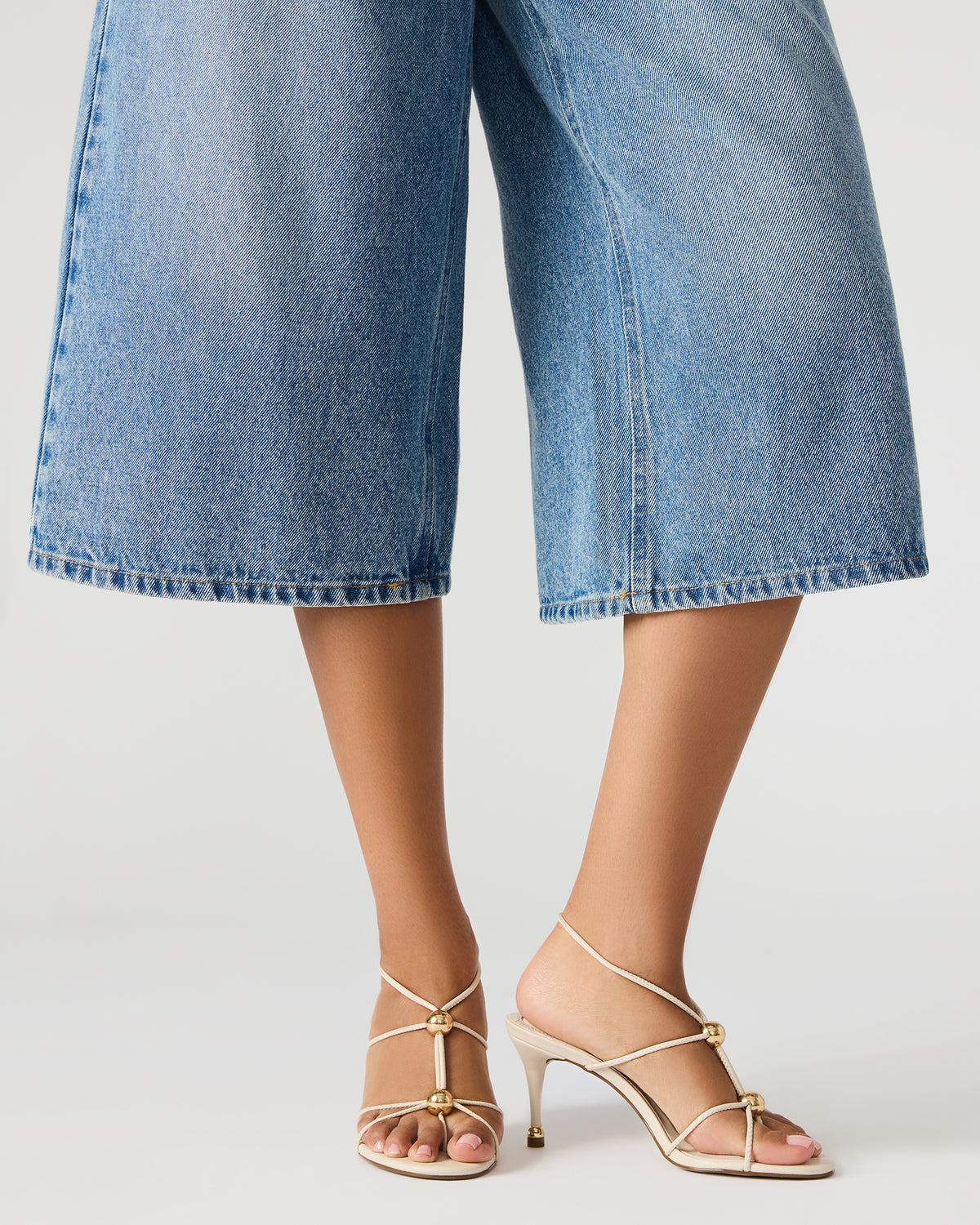RAMOS Bone Strappy Stiletto Women's Heel | Steve Madden Premium