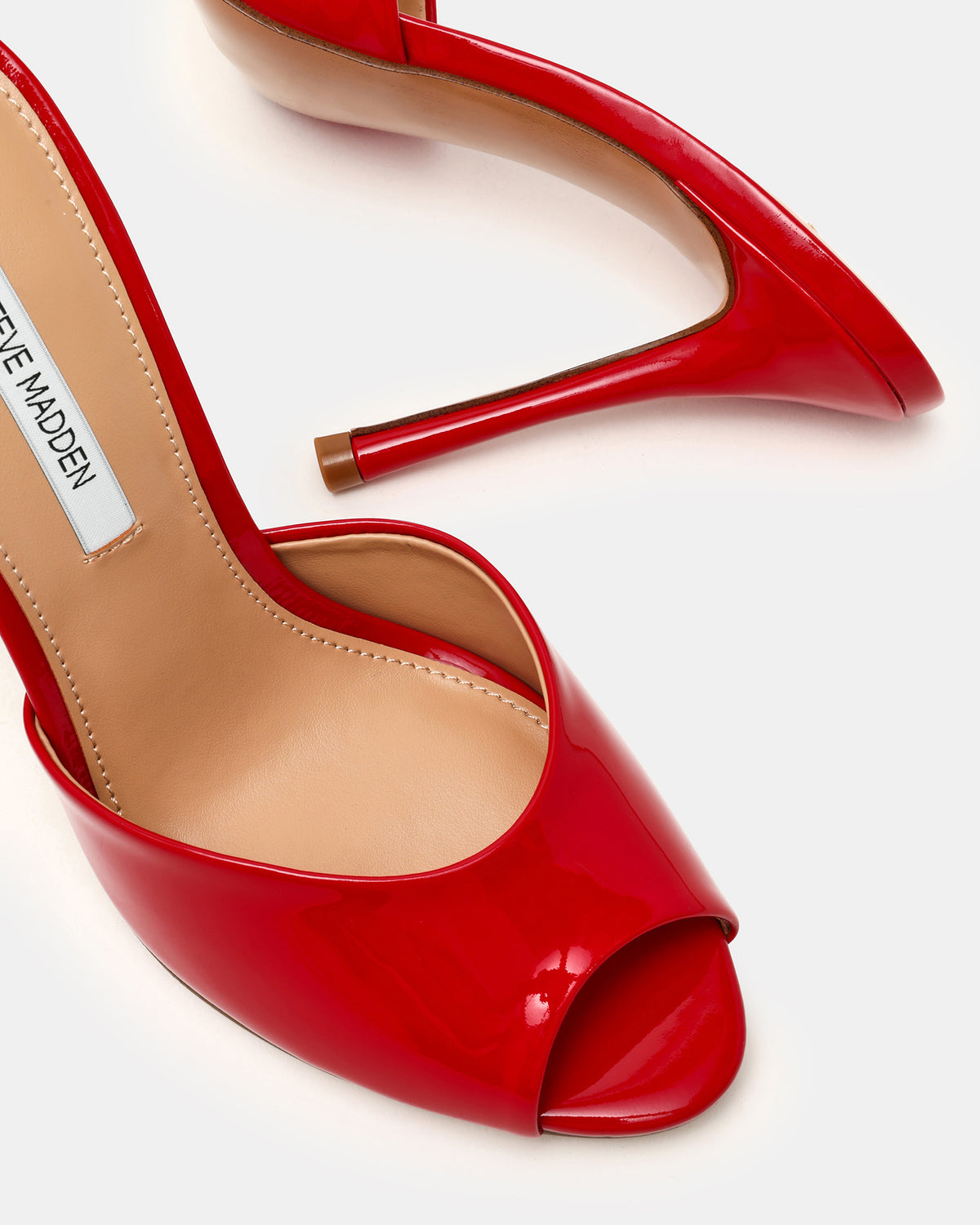 PRIYA Red Patent Mule Women's Heel | Steve Madden Recommended