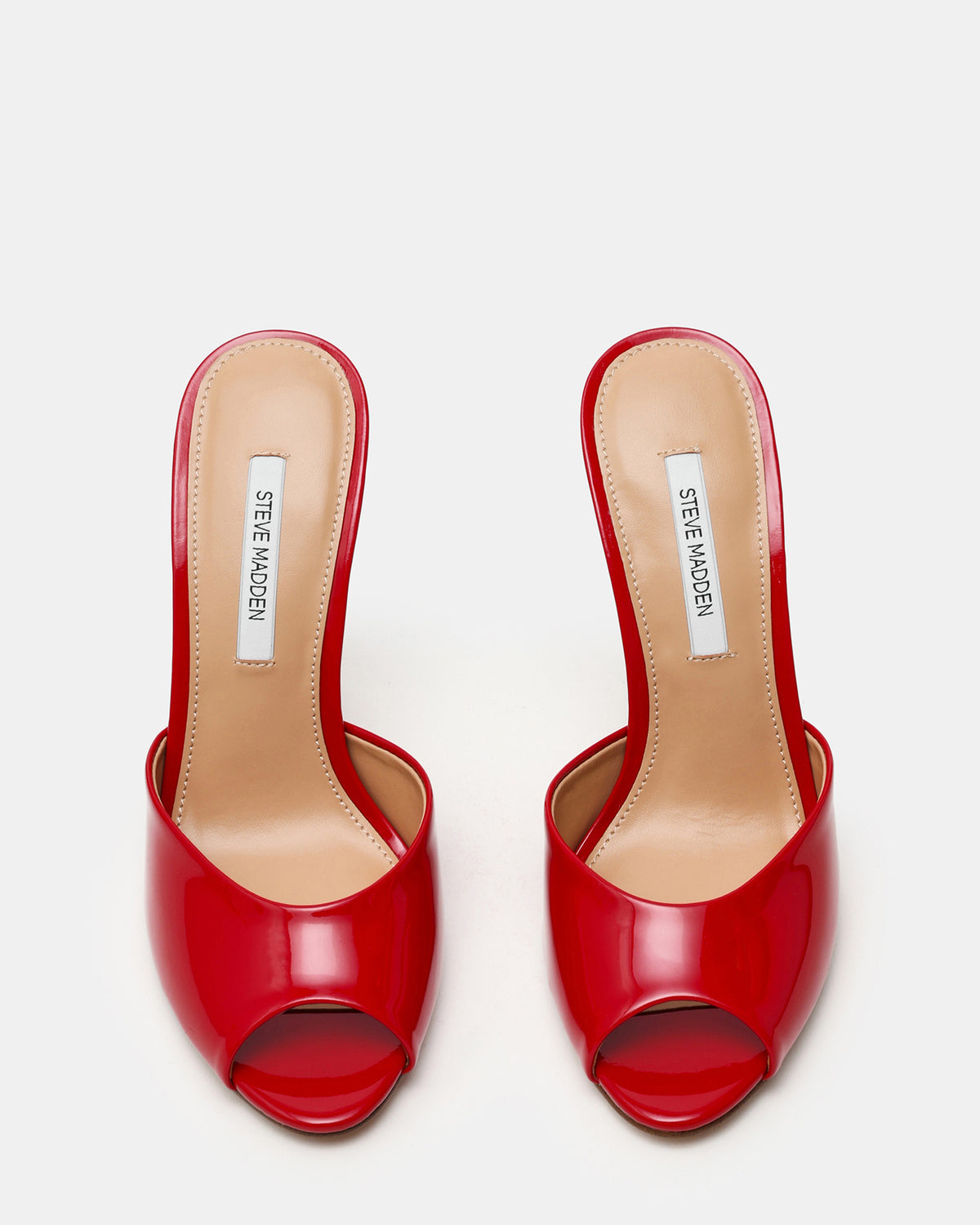 PRIYA Red Patent Mule Women's Heel | Steve Madden Recommended