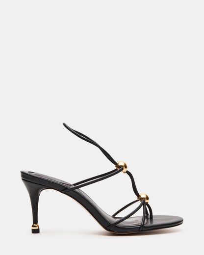 RAMOS Black Strappy Stiletto Women's Heel | Steve Madden Customer Favorite