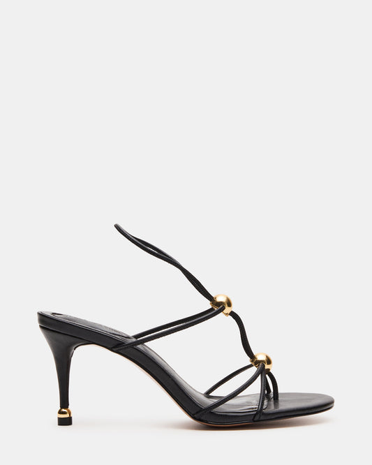 RAMOS Black Strappy Stiletto Women's Heel | Steve Madden Customer Favorite