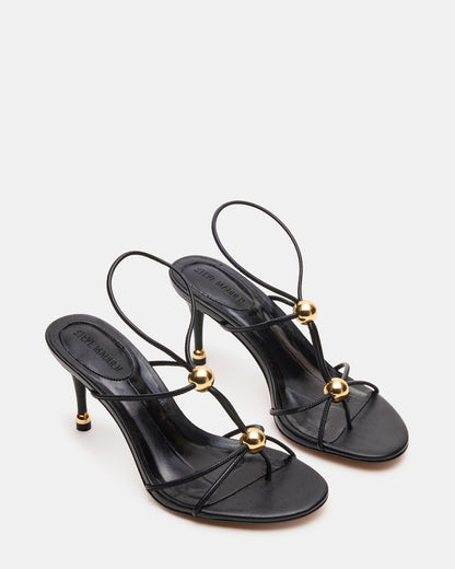 RAMOS Black Strappy Stiletto Women's Heel | Steve Madden Customer Favorite