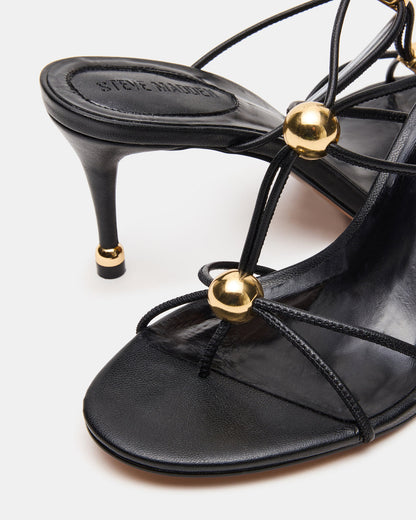 RAMOS Black Strappy Stiletto Women's Heel | Steve Madden Customer Favorite