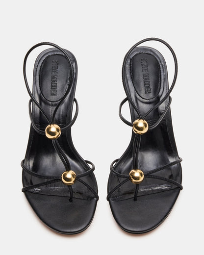 RAMOS Black Strappy Stiletto Women's Heel | Steve Madden Customer Favorite