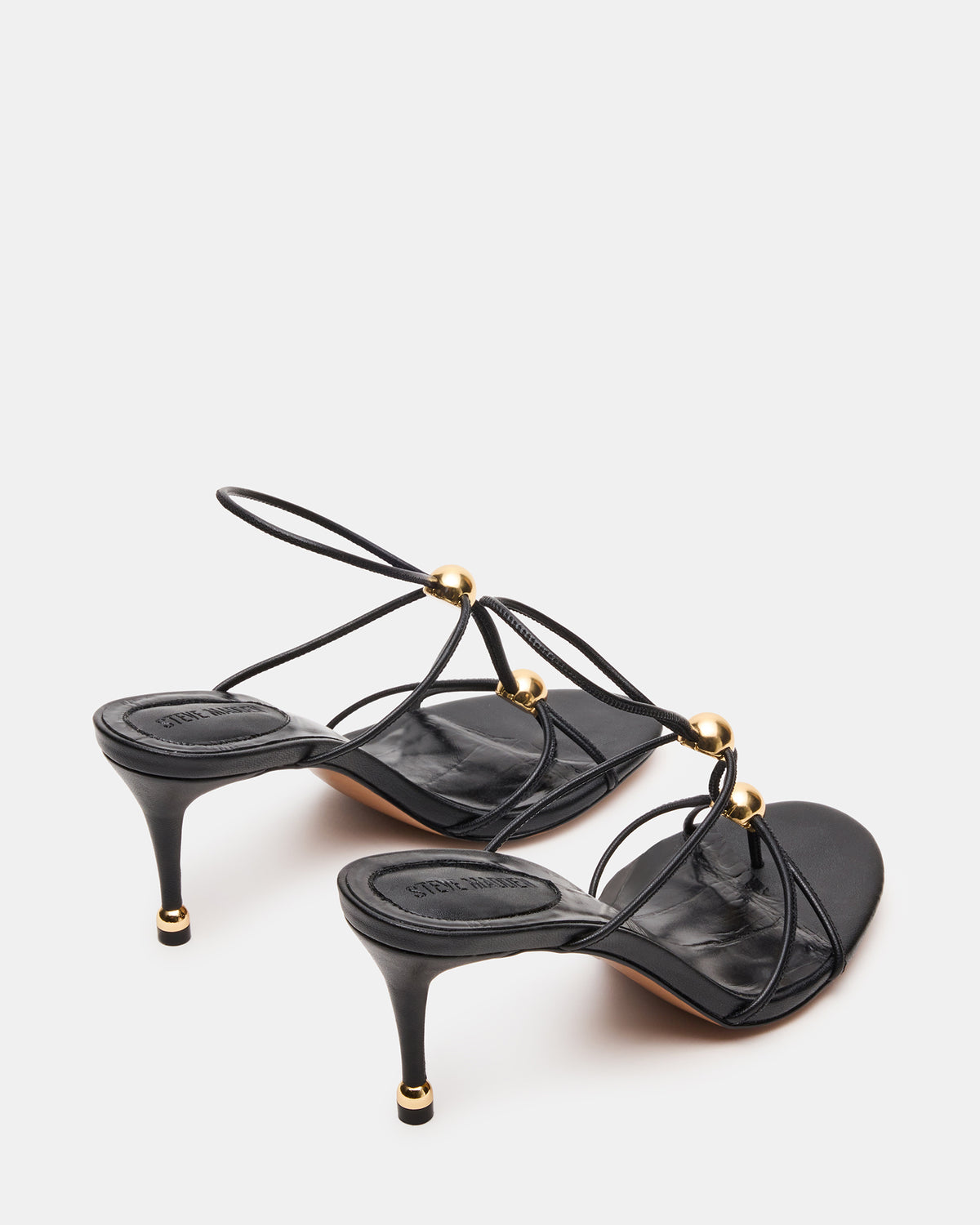 RAMOS Black Strappy Stiletto Women's Heel | Steve Madden Customer Favorite