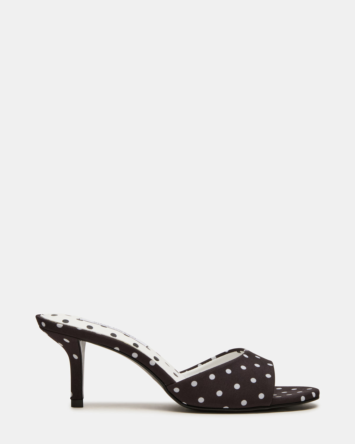KENDRIX Black/White Mule Stiletto Women's Heel | Steve Madden Deals