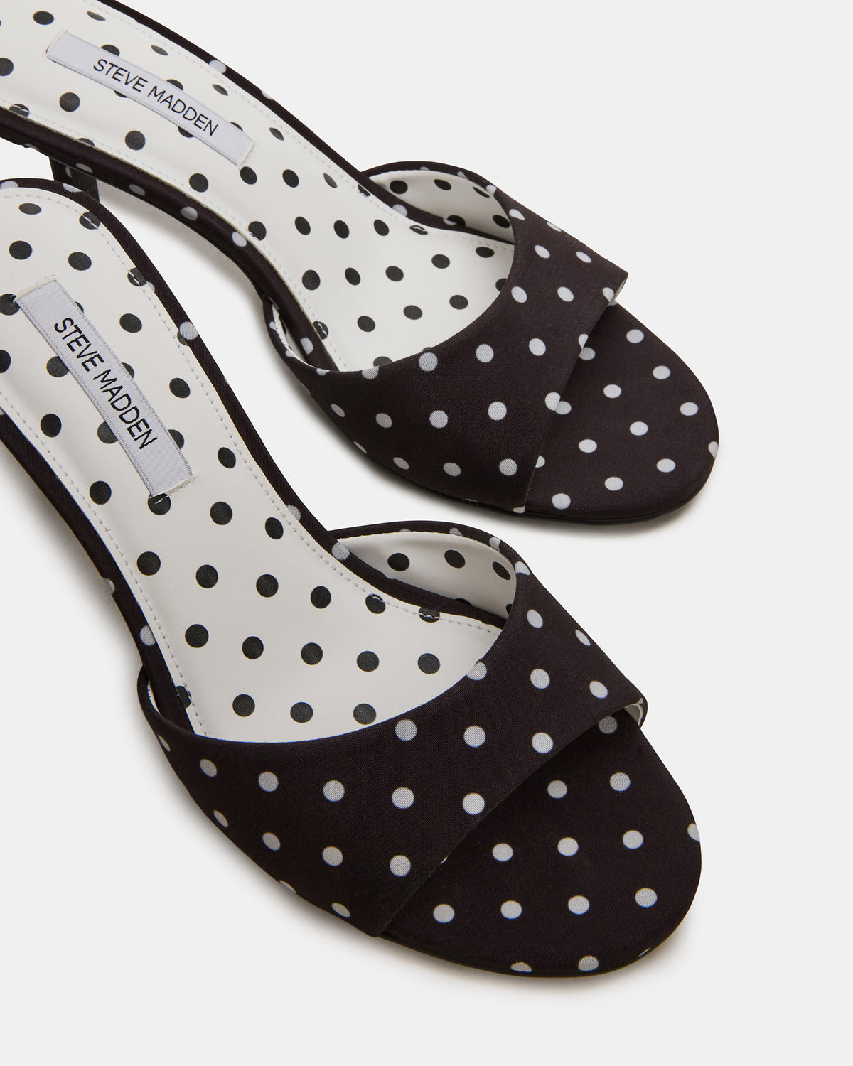 KENDRIX Black/White Mule Stiletto Women's Heel | Steve Madden Deals