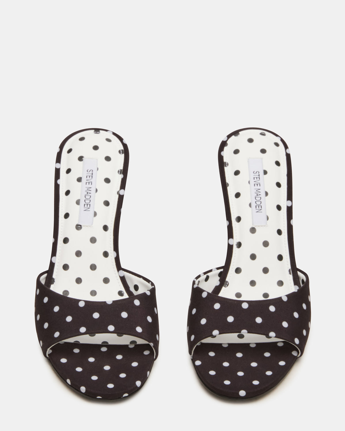KENDRIX Black/White Mule Stiletto Women's Heel | Steve Madden Deals