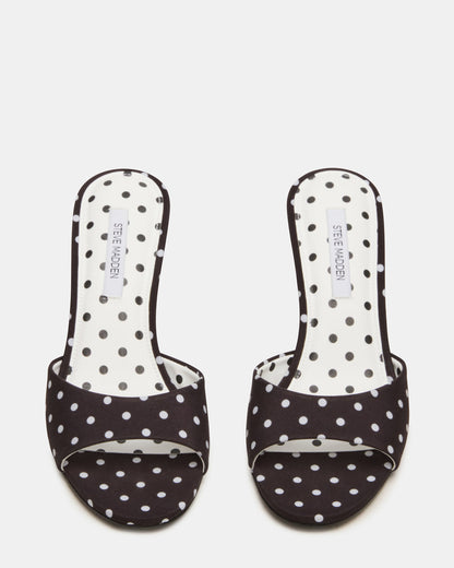 KENDRIX Black/White Mule Stiletto Women's Heel | Steve Madden Deals