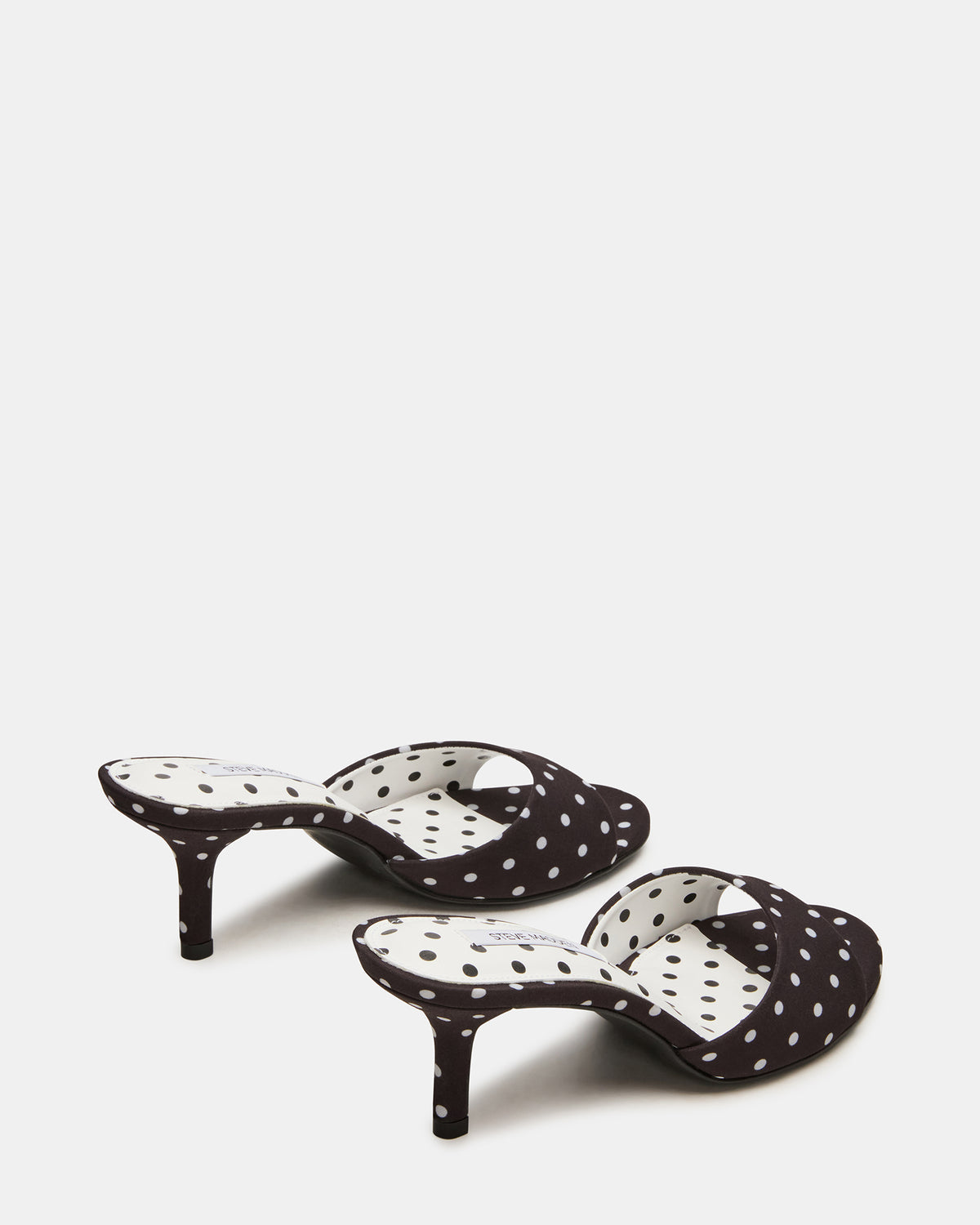 KENDRIX Black/White Mule Stiletto Women's Heel | Steve Madden Deals